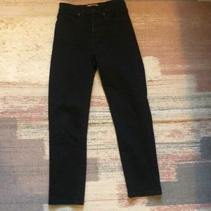 Everlane black straight slim jeans